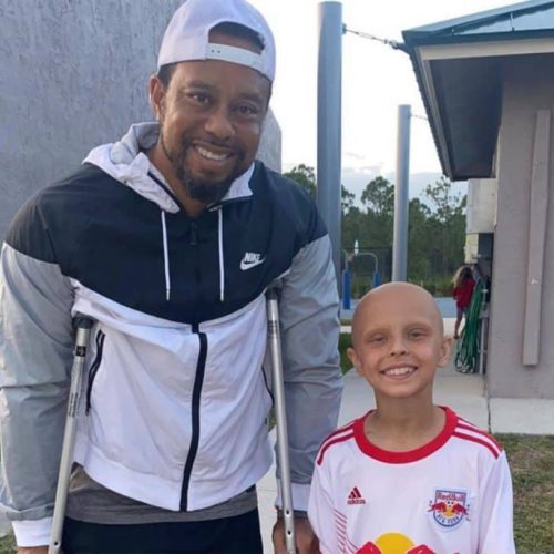 Tiger’s ‘stay strong’ message to young girl