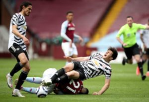 Read more about the article Maguire suffers ankle-ligament damage ahead of the Europa League final