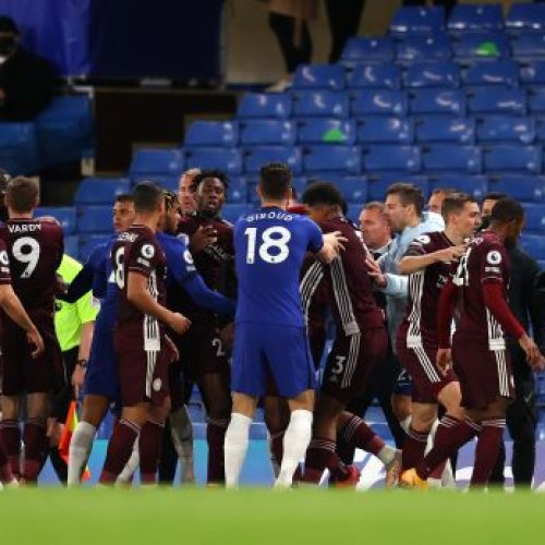 Chelsea and Leicester charged after Stamford Bridge fracas