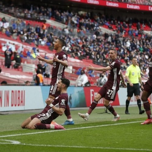 Leicester edge Chelsea to claim first-ever FA Cup title