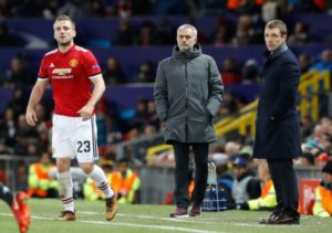 Read more about the article Clearly, I’m in his head a lot – Luke Shaw shrugs off Jose Mourinho criticism