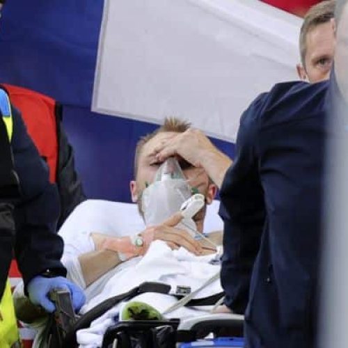 Eriksen ‘awake and stable’ after collapsing during Denmark-Finland tie