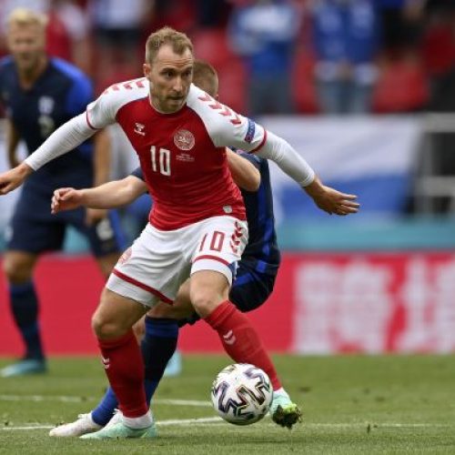 Stars send support for Christian Eriksen after collapse on pitch at Euros