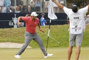Read more about the article Rahm makes fairytale return from Covid-19 to win US Open