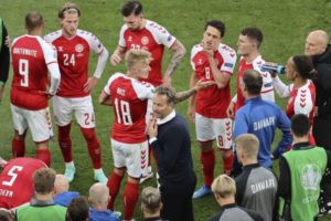 Read more about the article Tearful Hjulmand hails Denmark unity after Christian Eriksen collapse