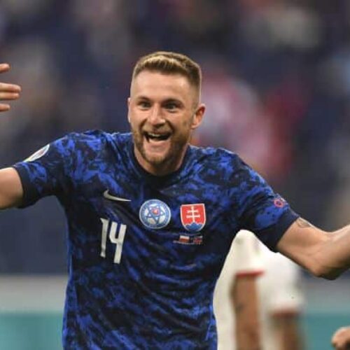 Skriniar strike earns Slovakia victory over 10-man Poland
