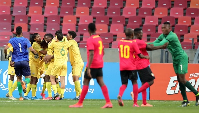 You are currently viewing Bafana cruise into Cosafa Cup final after emphatic win over Mozambique