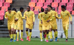 Read more about the article Hat-trick hero Letsoalo fires Bafana into Cosafa Cup semi-finals