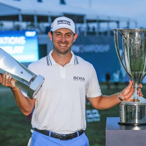 Cantlay edges DeChambeau in epic playoff