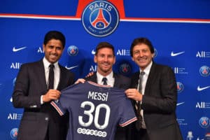 Read more about the article Messi targeting more Champions League glory after being unveiled by PSG