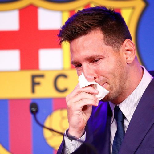 Watch: Lionel Messi bids tearful goodbye to Barcelona