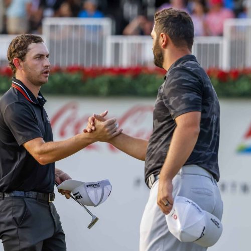 Cantlay stretches lead over Rahm at Tour Championship