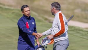 Read more about the article Schauffele off first as United States seek to finish off Europe