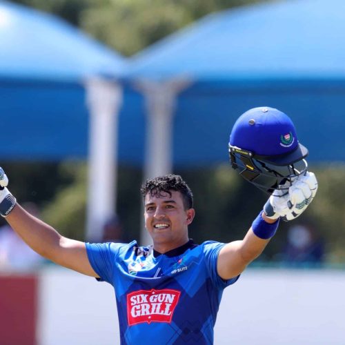 Hamza hits hundred as WP edge Lions in T20 Knock Out