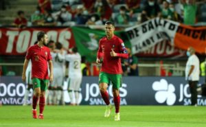Read more about the article Portugal forward Cristiano Ronaldo dedicates goals record to his nation