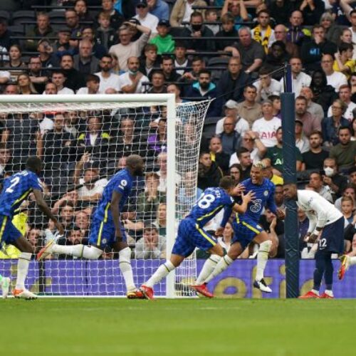 Chelsea changes pay second-half dividends as Blues go top with Tottenham win
