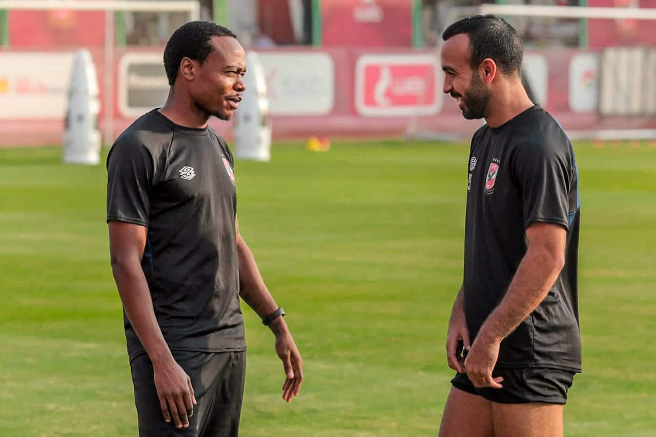 You are currently viewing Percy Tau returns to full training at Al Ahly