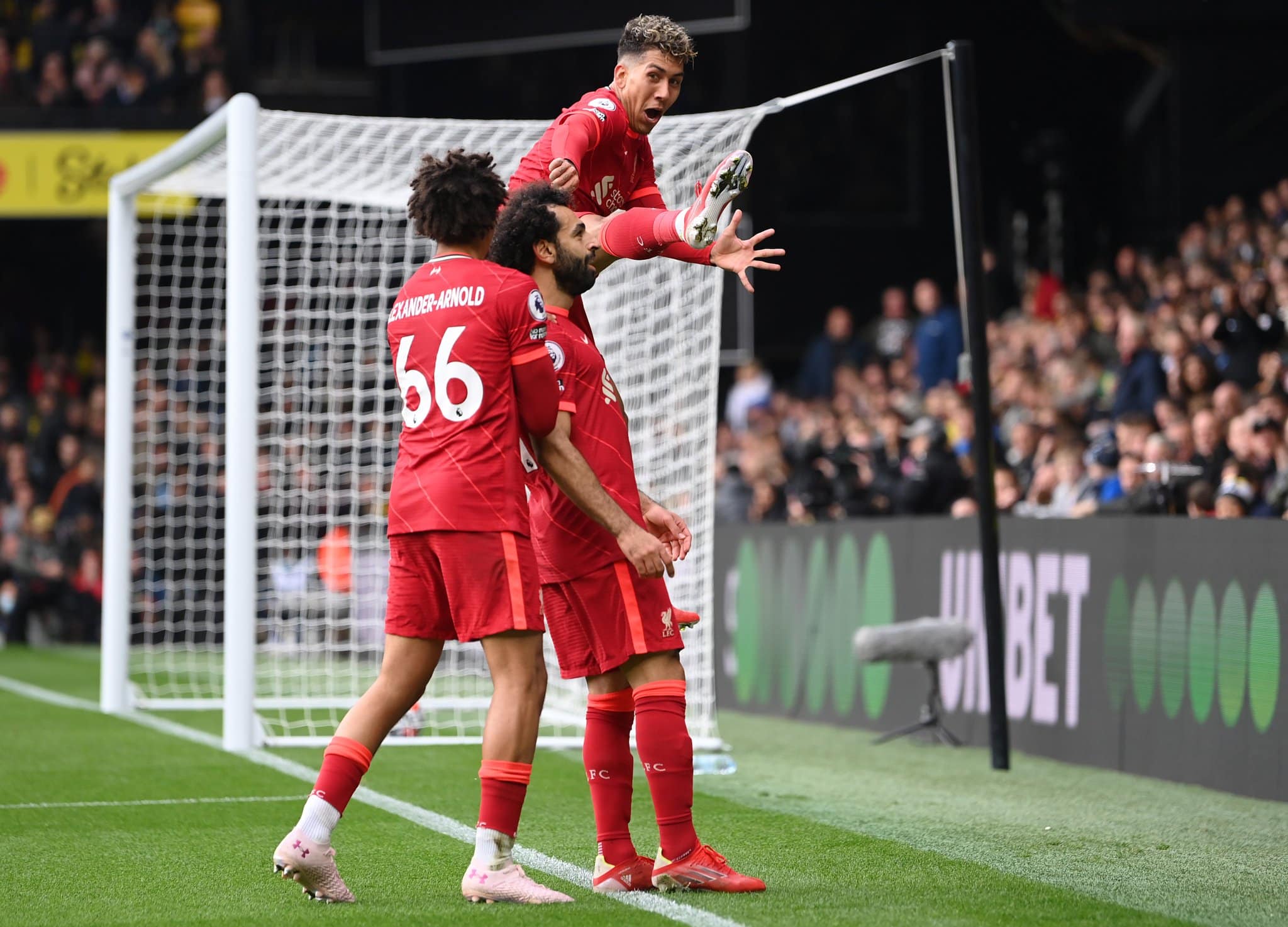 You are currently viewing Firmino, Mane and Salah star in Liverpool rout