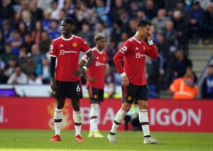 Read more about the article Pogba says Man Utd conceded ‘stupid goals’ in defeat at Leicester