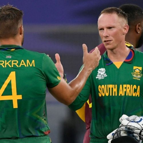 Proteas whack West Indies without De Kock