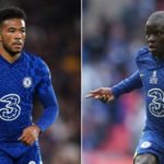 Kante and James of Chelsea