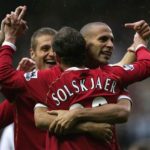 Rion Ferdinand and Solskjaer