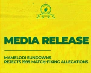 Read more about the article Mamelodi Sundowns rejects 1999 match-fixing allegations