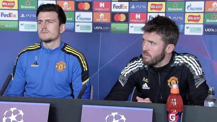 You are currently viewing Watch: Carrick, Maguire comments ahead of Villarreal clash