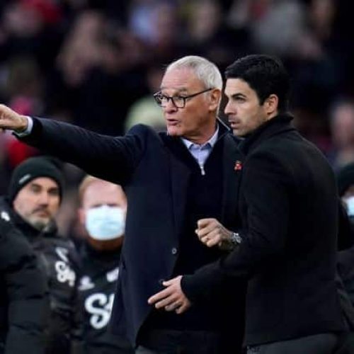 Arteta defends Arsenal players after Claudio Ranieri accusation