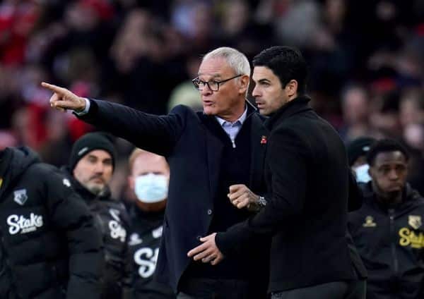 You are currently viewing Arteta defends Arsenal players after Claudio Ranieri accusation