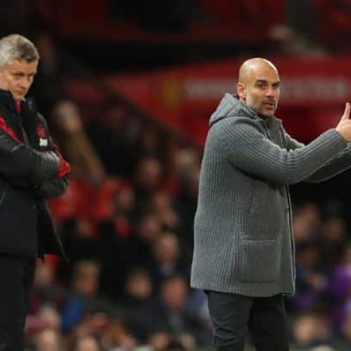 Pep Guardiola credits his players after impressive show at Old Trafford