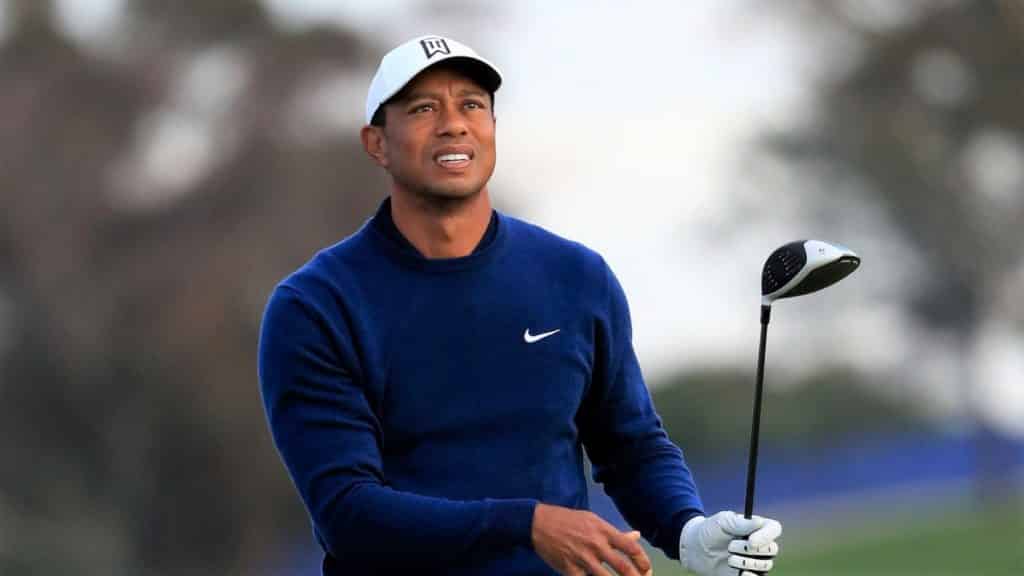 SAN DIEGO, CALIFORNIA - JANUARY 22: Tiger Woods plays a shot during the Pro-Am for the 2020 Farmers Insurance Open at Torrey Pines Golf Course on January 22, 2020 in San Diego, California. (Photo by Sean M. Haffey/Getty Images)