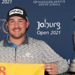 JOHANNESBURG, SOUTH AFRICA - NOVEMBER 27: Thriston Lawrence of South Africa poses for a photograph after qualifying for The Open during Day Three of the JOBURG Open at Randpark Golf Club on November 27, 2021 in Johannesburg, South Africa. (Photo by Stuart Franklin/Getty Images)