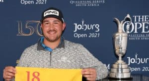 Read more about the article Lawrence wins Joburg Open, books ticket to St Andrews