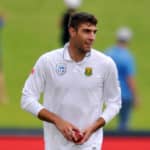 Duanne Olivier of South Africa during the International Test Series 2016/17 match between South Africa and Sri Lanka at the Wanderers Stadium in Johannesburg on the 13 January 2017©Muzi Ntombela/Backpagepix