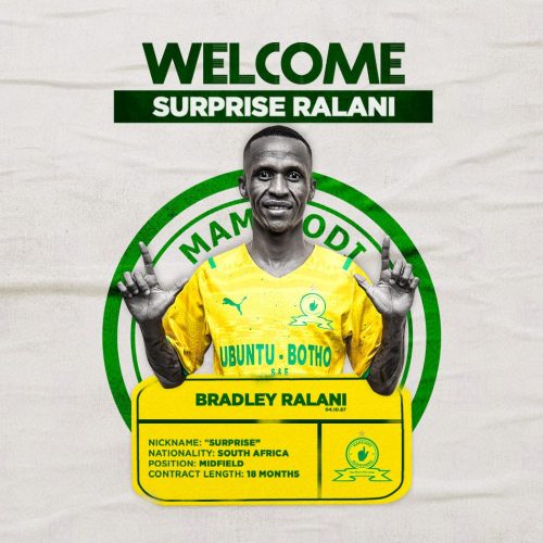 Mamelodi Sundowns confirm Surprise Ralani as first January signing