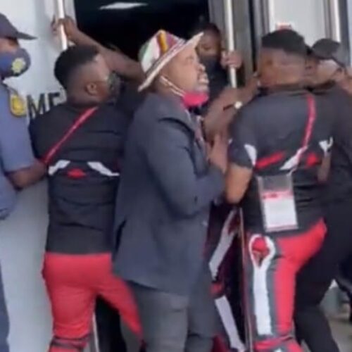 Watch: TS Galaxy owner denied entry to Orlando Stadium in violent scenes