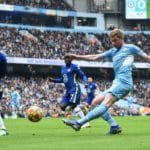Kevin De Bruyne of Manchester City against Chelsea