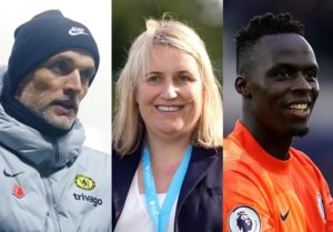 Read more about the article Awards treble for Chelsea as Tuchel, Hayes and Mendy scoop Fifa prizes