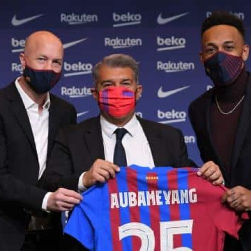 Aubameyang ready to shine at Barcelona