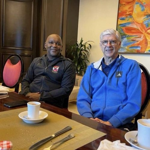 Pitso humbled by extended meeting with Arsene Wenger