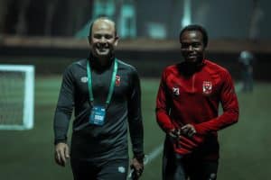 Read more about the article Percy Tau performs recovery training session in UAE