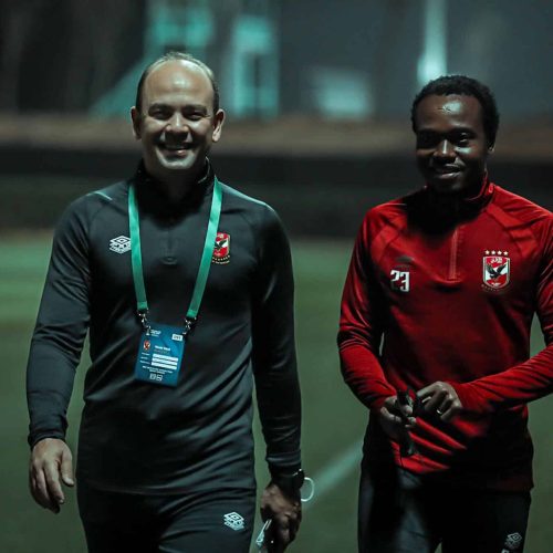 Percy Tau performs recovery training session in UAE