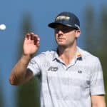 LAHAINA, HAWAII - JANUARY 07: Sam Burns of the United States catches a golf ball on the fifth green during the second round of the Sentry Tournament of Champions at the Plantation Course at Kapalua Golf Club on January 07, 2022 in Lahaina, Hawaii. (Photo by Gregory Shamus/Getty Images)