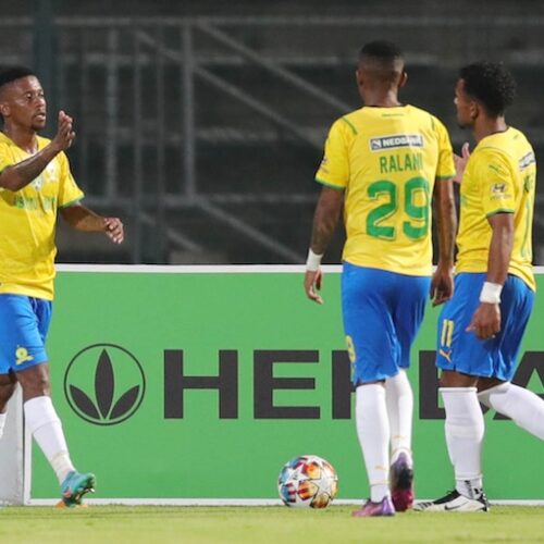 Highlights: Sundowns thrash Mathaithai to book quarter-final spot