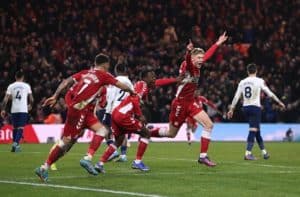Read more about the article Middlesbrough shock Spurs, Man City ease into FA Cup quarters