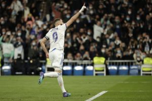 Read more about the article UCL wrap: Benzema hat-trick stuns PSG, Man City through with draw