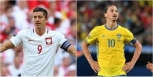 Read more about the article Lewandowski, Ibrahimovic seek World Cup place as Poland, Sweden clash