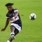JOHANNESBURG, SOUTH AFRICA - FEBRUARY 19: Sanele Nohamba of the Cell C Sharks during the Carling Currie Cup match between Sigma Lions and Cell C Sharks at Emirates Airline Park on February 19, 2022 in Johannesburg, South Africa. (Photo by Gordon Arons/Gallo Images)