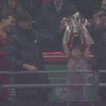 Meet the boy who lifted the Carabao Cup trophy with Liverpool